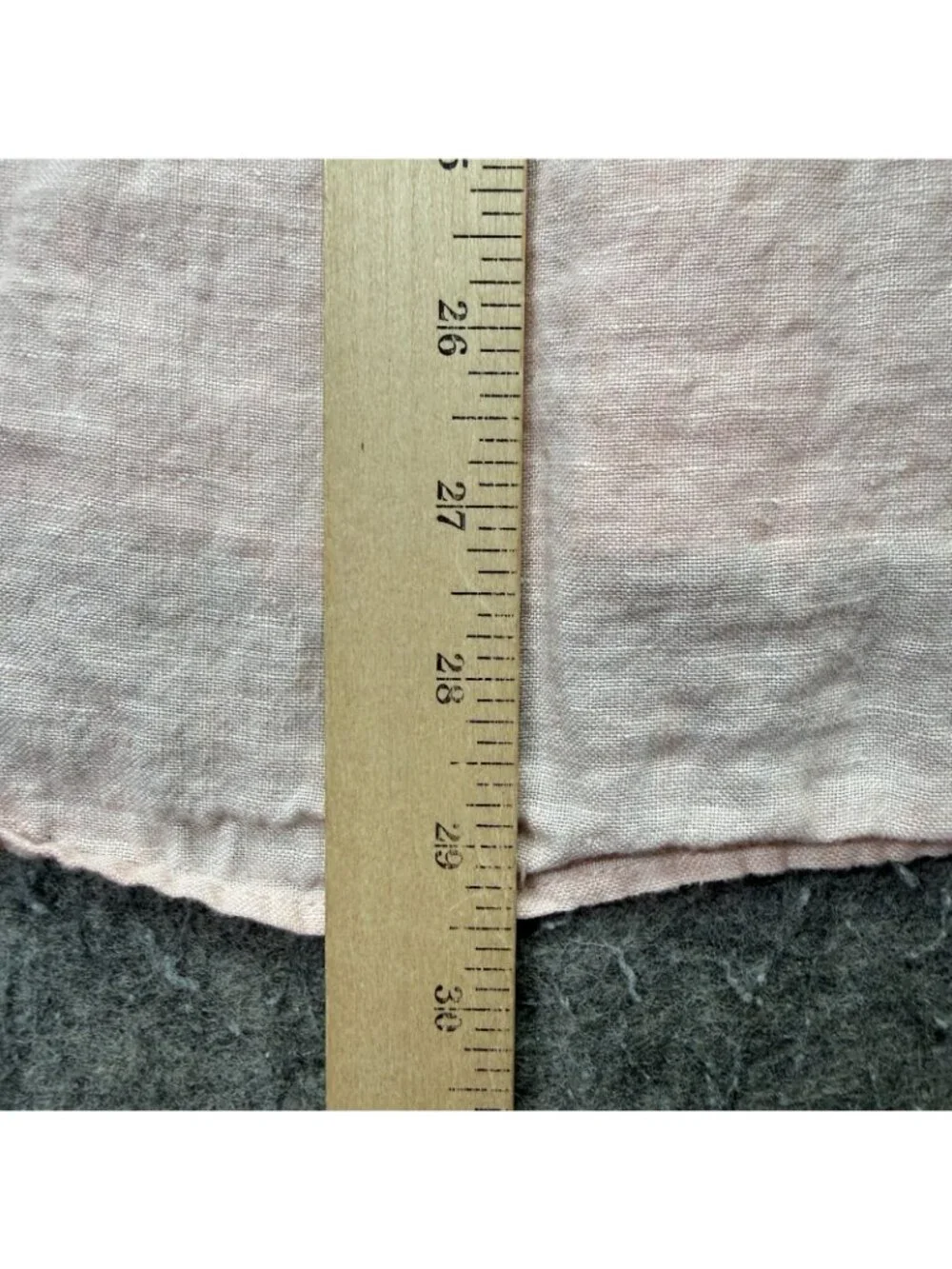 J.Crew Linen Shirt Men XL Pink Solid Classic Fit Short Sleeve Button-Down
